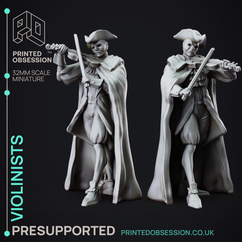 Violinists - Lady of Pox - PRESUPPORTED - 32mm scale - Only-Games