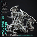 Void Hunter Workers - 5 Models - Creatures from behind the veil - PRESUPPORTED - 32mm Scale.