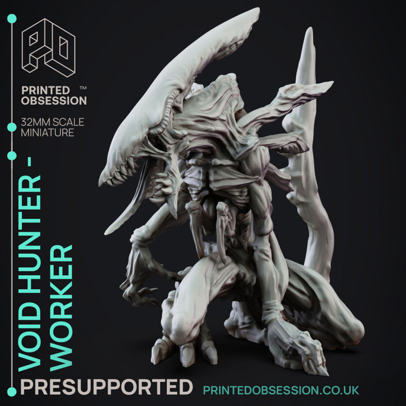 Void Hunter Workers - 5 Models - Creatures from behind the veil - PRESUPPORTED - 32mm Scale.