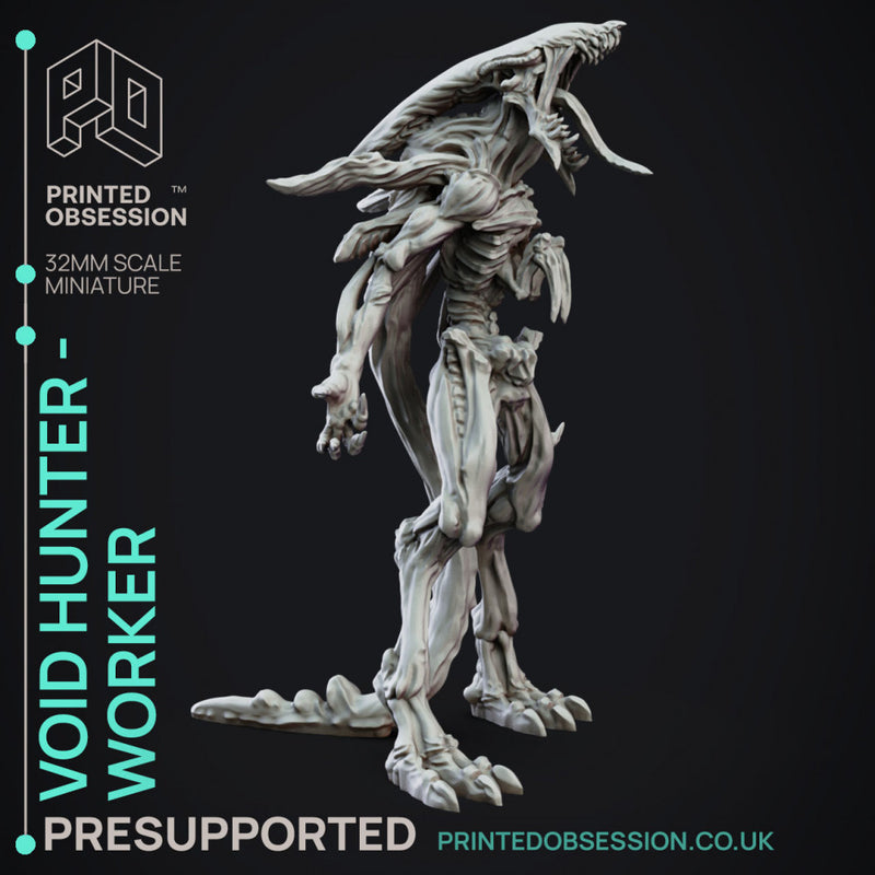 Void Hunter Workers - 5 Models - Creatures from behind the veil - PRESUPPORTED - 32mm Scale.