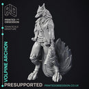 Volpine Archon - Fox Trickster - PRESUPPORTED - Heaven Hath No Fury - 32mm scale