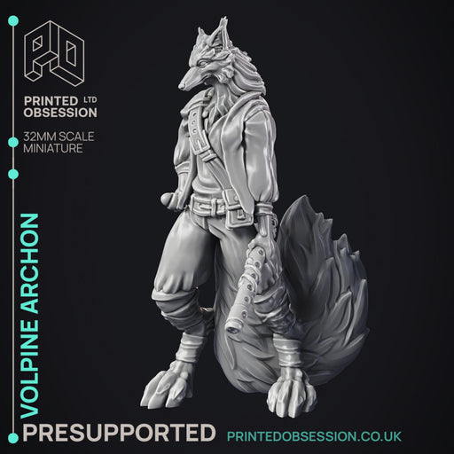 Volpine Archon - Fox Trickster - PRESUPPORTED - Heaven Hath No Fury - 32mm scale - Only-Games