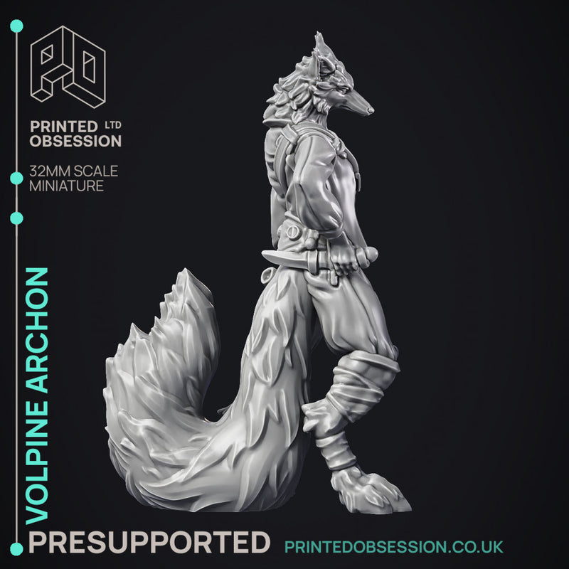 Volpine Archon - Fox Trickster - PRESUPPORTED - Heaven Hath No Fury - 32mm scale
