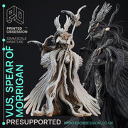 Vus - Spear Maiden to Morrigan - PRESUPPORTED - 32mm Scale - D&D - Only-Games
