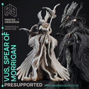 Vus - Spear Maiden to Morrigan - PRESUPPORTED - 32mm Scale - D&D