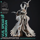 Vus - Spear Maiden to Morrigan - PRESUPPORTED - 32mm Scale - D&D
