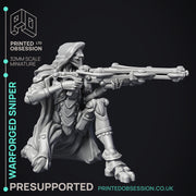 Sniper Warforged - Assassin Clan - PRESUPPORTED - 32 mm scale - Only-Games