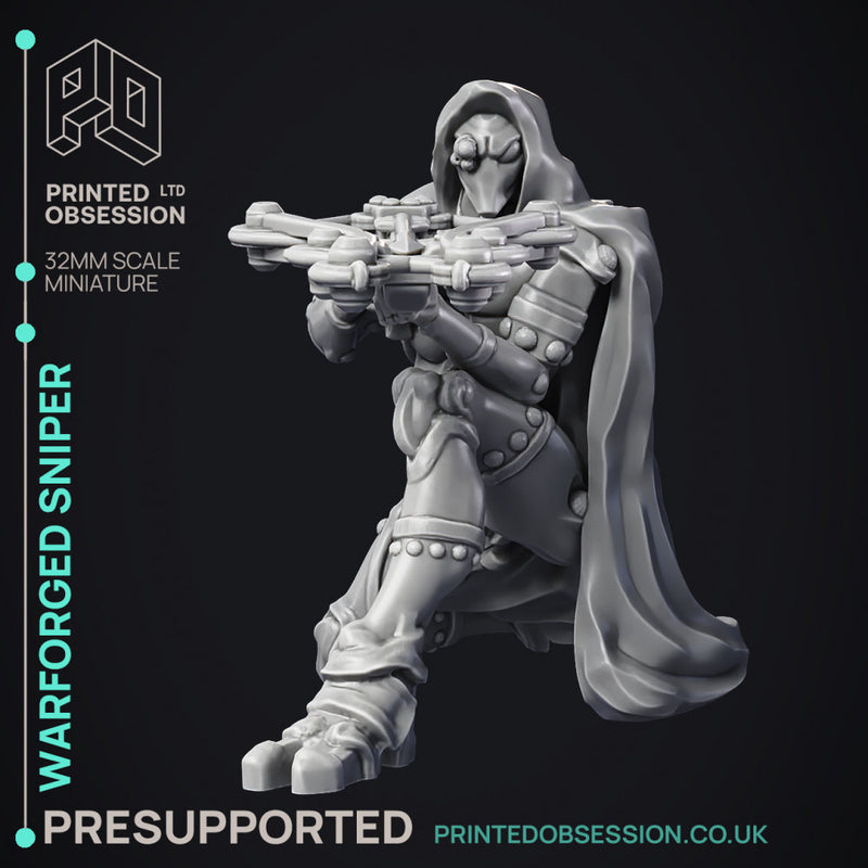 Sniper Warforged - Assassin Clan - PRESUPPORTED - 32 mm scale - Only-Games