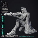 Sniper Warforged - Assassin Clan - PRESUPPORTED - 32 mm scale