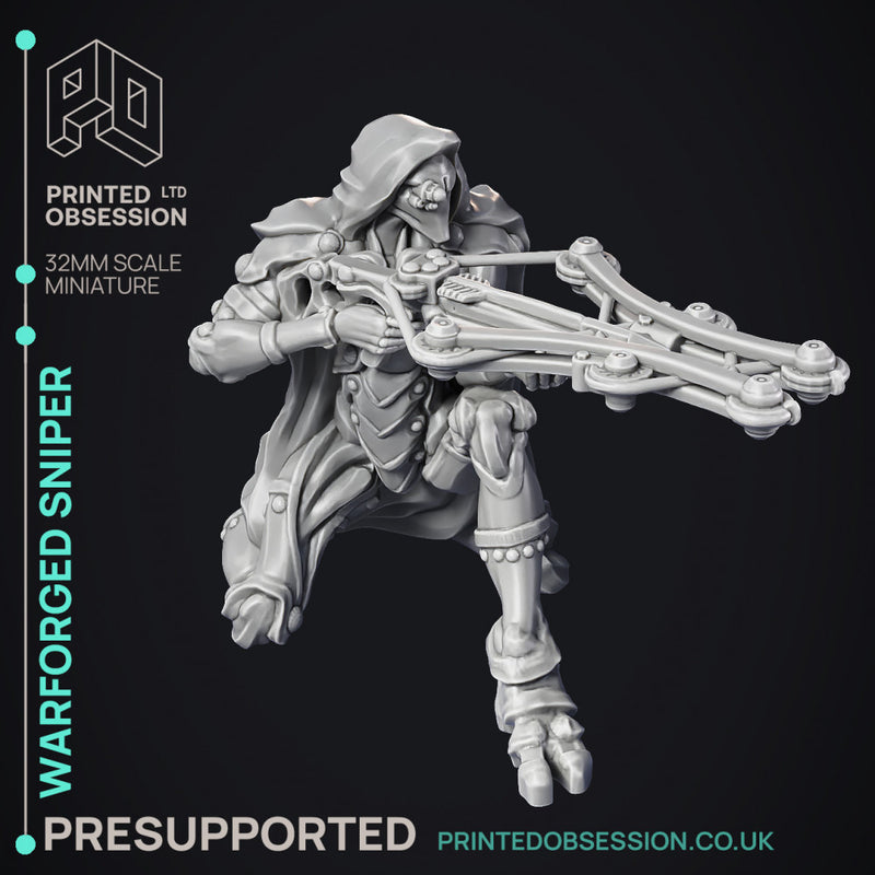 Sniper Warforged - Assassin Clan - PRESUPPORTED - 32 mm scale - Only-Games