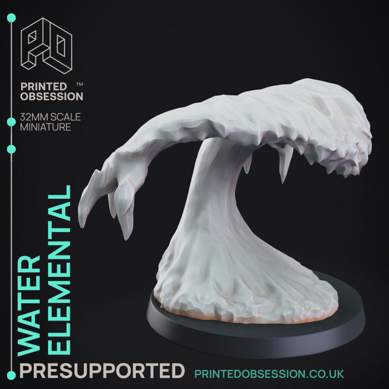 4 Elemental Pack - PRESUPPORTED - 32mm scale - D&D