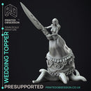 Wedding Cake Topper - Cake Monster -  PRESUPPORTED - Illustrated and Stats - 32mm scale
