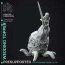 Wedding Cake Topper - Cake Monster -  PRESUPPORTED - Illustrated and Stats - 32mm scale
