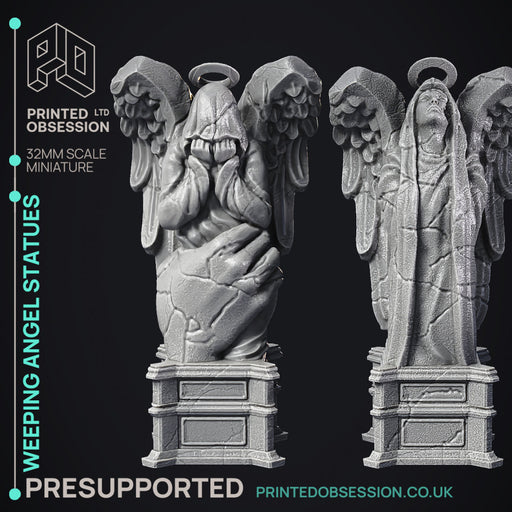 Weeping Angel Statues - Scenery - PRESUPPORTED - heaven hath no fury - 32 mm scale - Only-Games