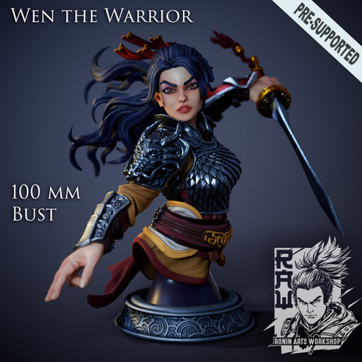Wen - Warrior Bust - STL only - Only-Games