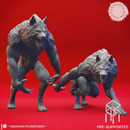 Werewolf Pack - Tabletop Miniatures (Pre-Supported) - Only-Games