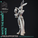 White The Rabbit Magician - Circus of Horrors - PRESUPPORTED - 32mm