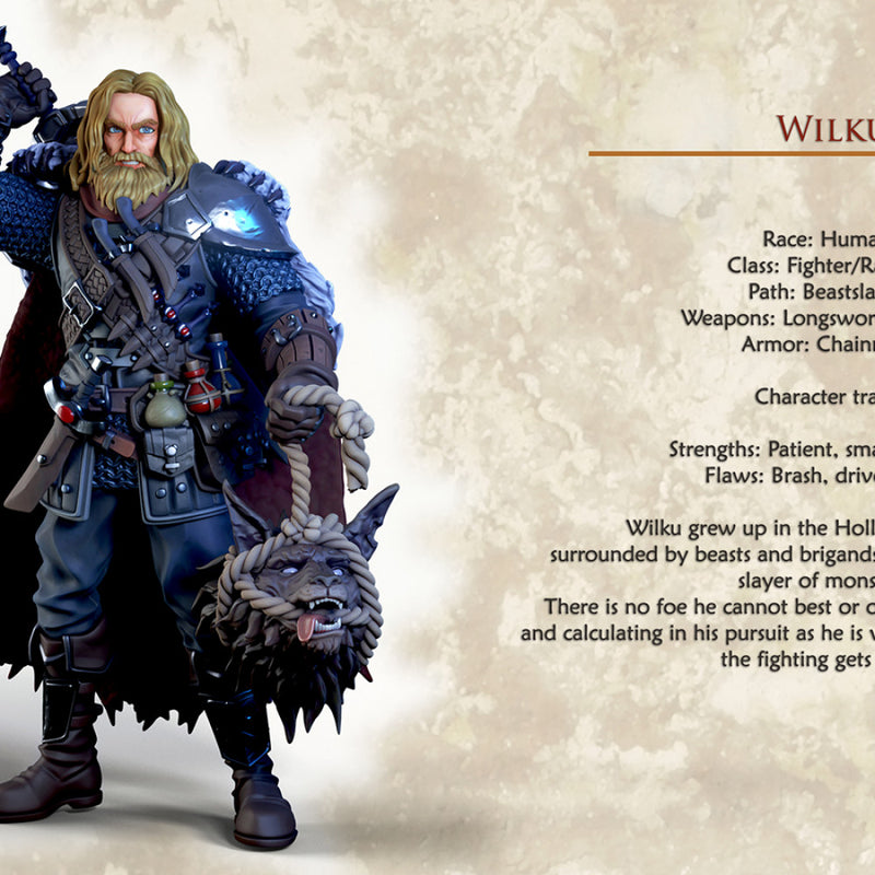 Wilku The Fighter - Action and Idle Pose Hero - Only-Games