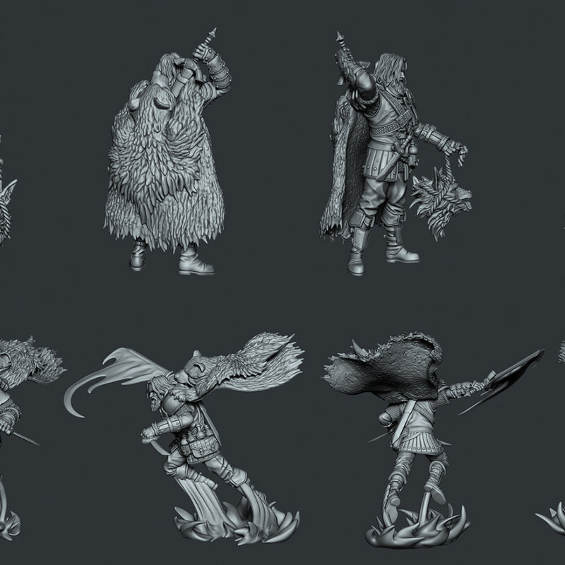 Wilku The Fighter - Action and Idle Pose Hero - Only-Games