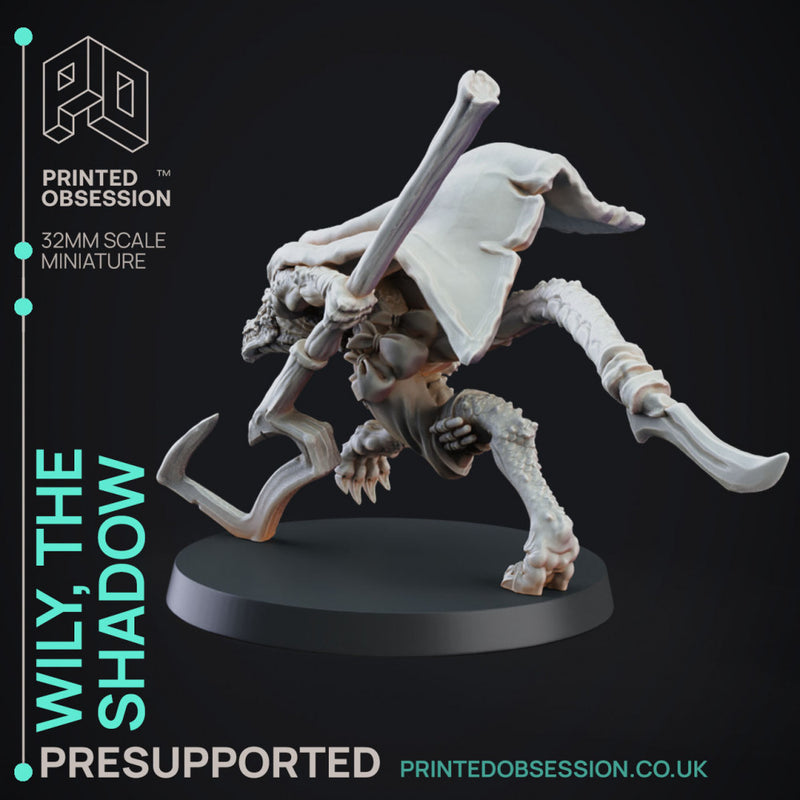 Wily The shadow - Theif of Kurtulmak - PRESUPPORTED - 32mm scale - Only-Games