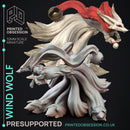 Wind Fox - Elemental Familar - PRESUPPORTED - 32mm scale