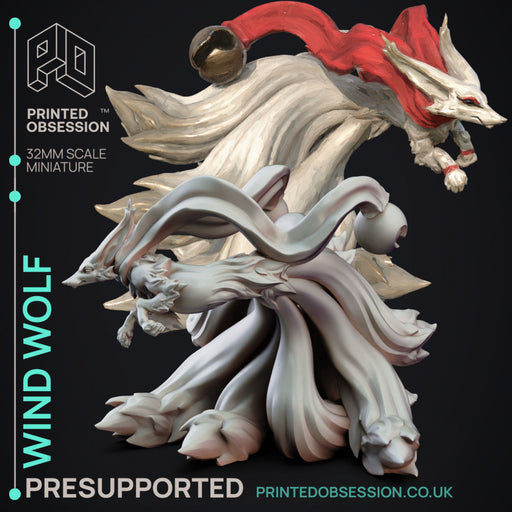 Wind Fox - Elemental Familar - PRESUPPORTED - 32mm scale - Only-Games