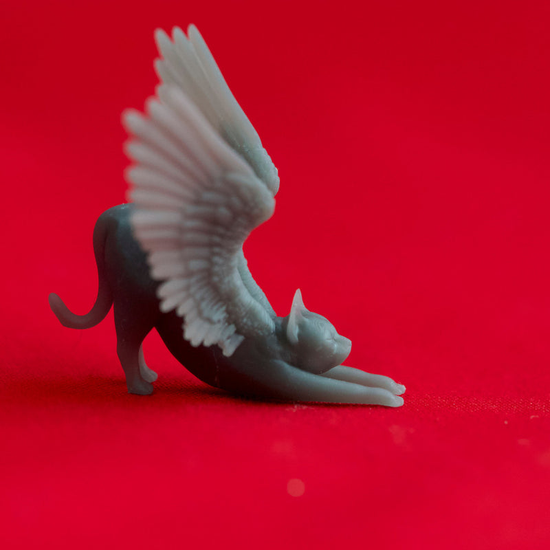 Stretching Tressym - Tabletop Miniature (Pre-Supported)