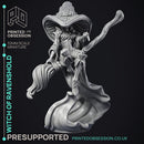 Witch of Ravenshold - Evil Magic User - Pre-Support - 32mm scale - D&D