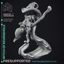 Witch of Ravenshold - Evil Magic User - Pre-Support - 32mm scale - D&D