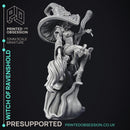 Witch of Ravenshold - Evil Magic User - Pre-Support - 32mm scale - D&D
