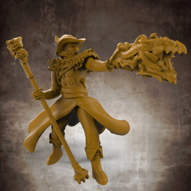 RPG Hero Miniatures Bundle (Barbarian, Fighter, Rogue, Wizard) 32mm scale