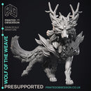 Wolf of the Weave - Elemental Creature -  PRESUPPORTED - Illustrated and Stats - 32mm scale