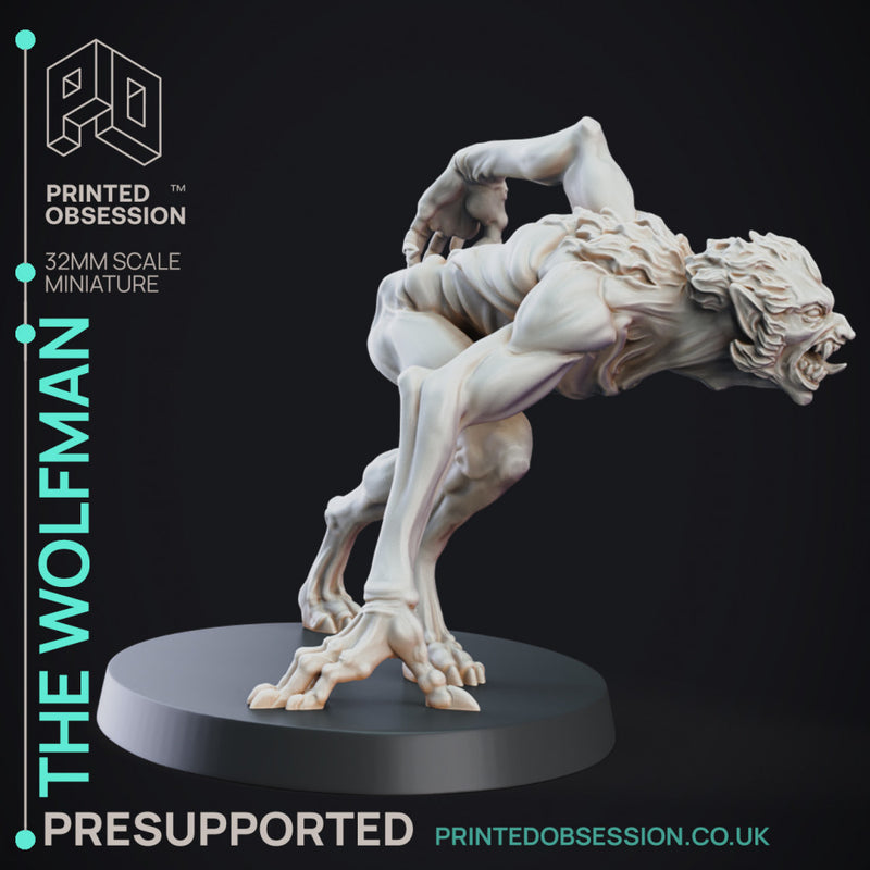 Wolfman - Cryptid - PRESUPPORTED - 32mm Scale