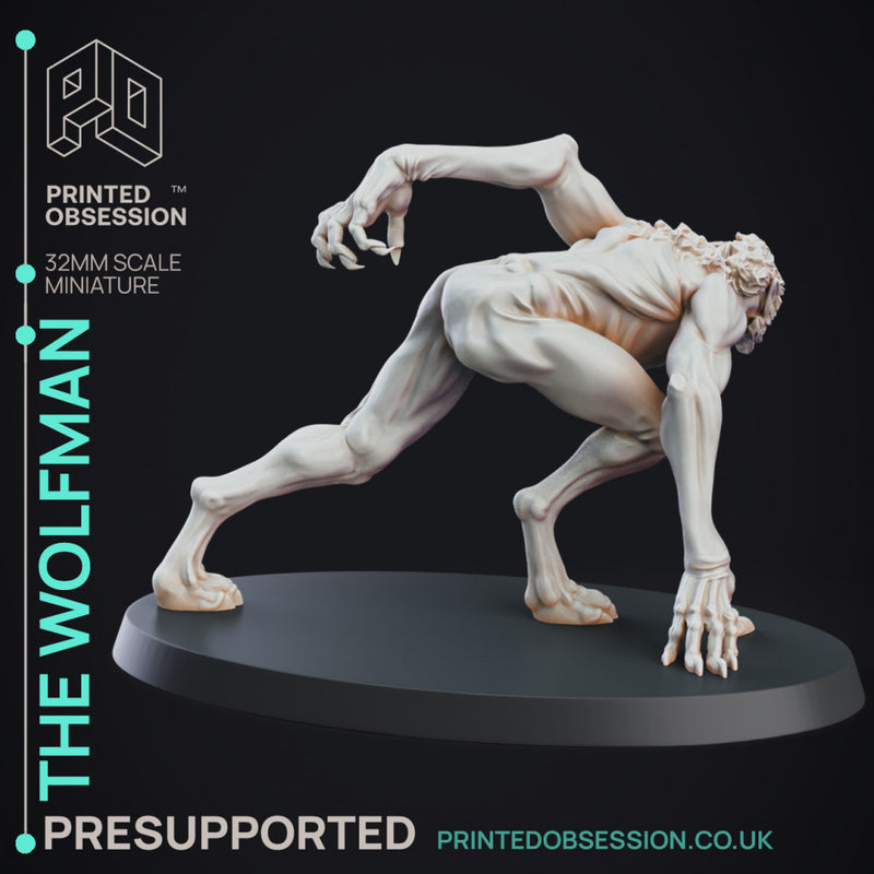 Wolfman - Cryptid - PRESUPPORTED - 32mm Scale