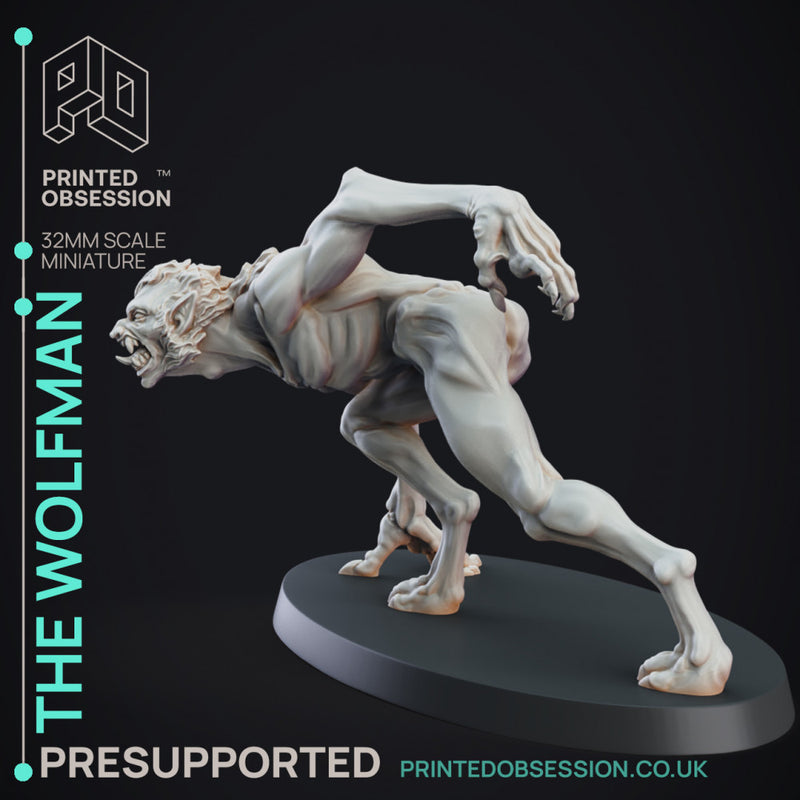 Wolfman - Cryptid - PRESUPPORTED - 32mm Scale