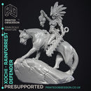 Xochi - Rainforest Defender - Female Fighter -  PRESUPPORTED - Illustrated and Stats - 32mm scale