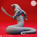 Yuan-Ti Dual Scimitars - Tabletop Miniature (Pre-Supported)