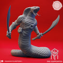 Yuan-Ti Dual Scimitars - Tabletop Miniature (Pre-Supported)