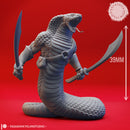Yuan-Ti Dual Scimitars - Tabletop Miniature (Pre-Supported)