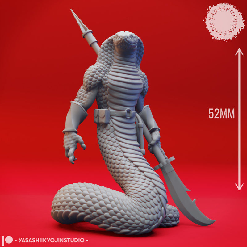 Yuan-Ti Halberd - Tabletop Miniature (Pre-Supported)