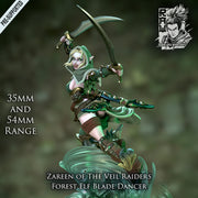 Zareen - Blade Dancer Forest Elf - STL only - Only-Games