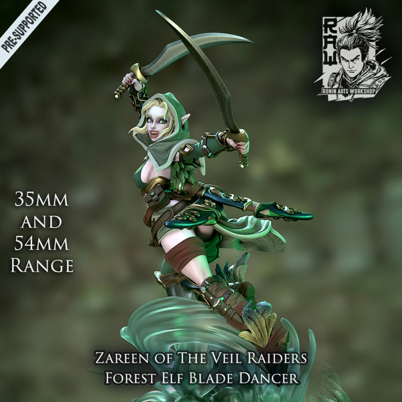 Zareen - Blade Dancer Forest Elf - STL only - Only-Games