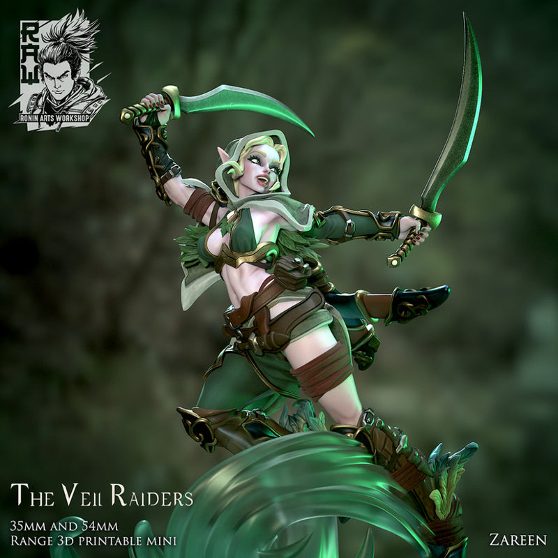 Zareen - Blade Dancer Forest Elf - STL only - Only-Games