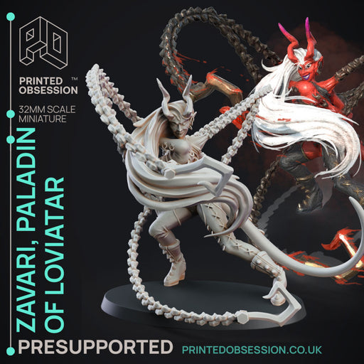 Zavari - Paladin of Loviatare - PRESUPPORTED - Diety fight Club - 32mm scale - Only-Games