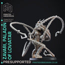 Zavari - Paladin of Loviatare - PRESUPPORTED - Diety fight Club - 32mm scale