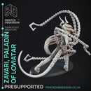 Zavari - Paladin of Loviatare - PRESUPPORTED - Diety fight Club - 32mm scale