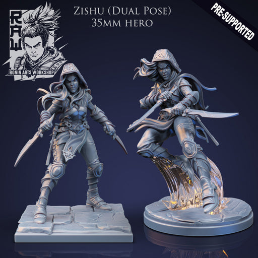 Zishu The Rogue - Idle and Action Pose - STL only - Only-Games