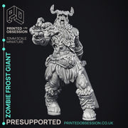 Zombie Frost Giant - Giant - PRESUPPORTED - 32mm Scale - Only-Games