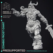 Zombie Frost Giant - Giant - PRESUPPORTED - 32mm Scale - Only-Games