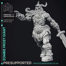 Zombie Frost Giant - Giant - PRESUPPORTED - 32mm Scale